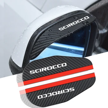 pre Volkswagen vw Scirocco 2 ks auto Spätné zrkadlo Uhlíkových vlákien Dážď auto príslušenstvo