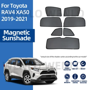 Pre Toyota RAV4 2019-2021 Dieťa Bočné Okno slnečník Auto Opony Magnetické Slnečník Oka Blokovať Svetlo Clonu Interiéru Sunshield Net