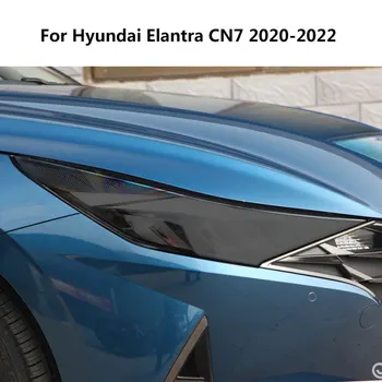 Pre Hyundai Elantra DN7 2020 2021 2022 Auto Svetlometu Ochranný Film Predné Svetlo Čierna Nálepka Proti Poškriabaniu Príslušenstvo