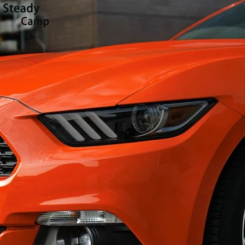 Auto Svetlometu Ochranný Film Obnova zadné svetlo Transparentné Čierna TPU Nálepka Pre Ford Mustang 2015-Súčasnosť Shelby GT500