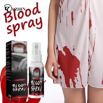 30ML Užitočné Ľahko Sa Čistí Univerzálny make-up Rekvizity Krvi Postriekať Sprejom Pre Haunted House Falošné krvi Krvi Drmolit