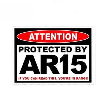 Chránené AR15 AR 15 Výstražné Nálepky Puška Zbraň Bezpečné Munície Zmena Auto Nálepky Nepremokavé Kotúča, Vinyl,13 cm*9 cm